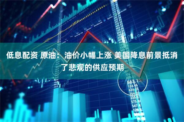 低息配资 原油：油价小幅上涨 美国降息前景抵消了悲观的供应预期
